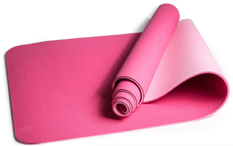Extra Long Yoga Mat with two-color design