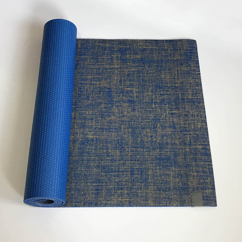 Linen Yoga Mat for home fitness and exercise