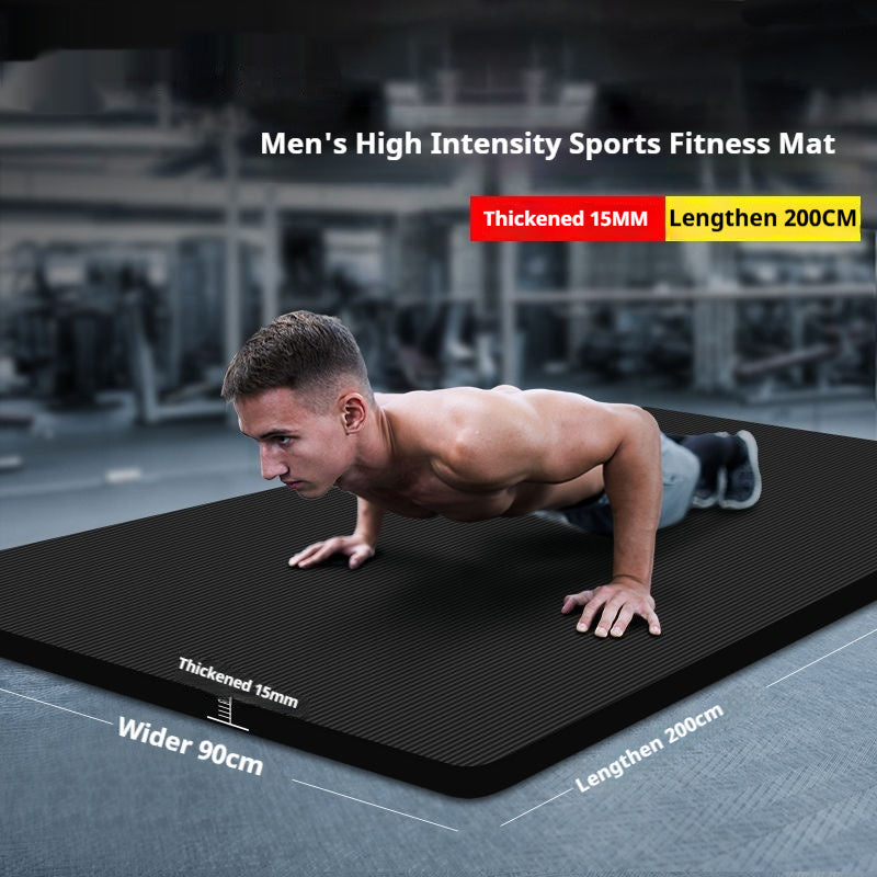 Fitness yoga mat for home workouts and exercise