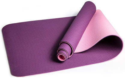 Extra Long Yoga Mat with two-color design