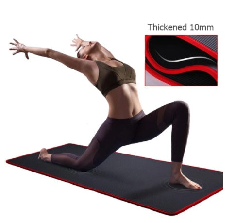 Thick yoga mat for beginners and fitness