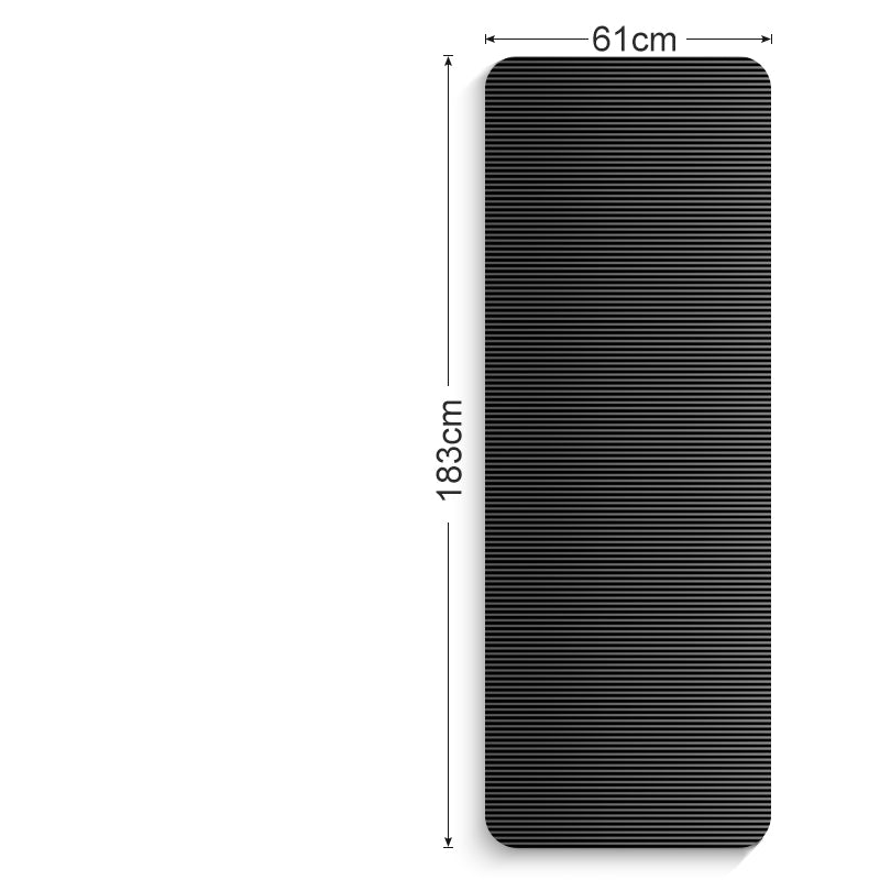Fitness yoga mat for home workouts and exercise