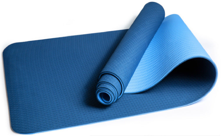 Extra Long Yoga Mat with two-color design