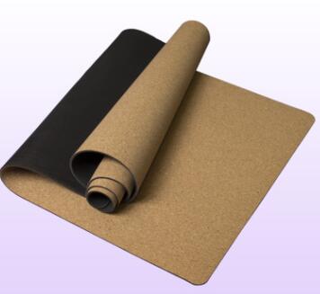 5mm Cork Yoga Mat with natural cork surface