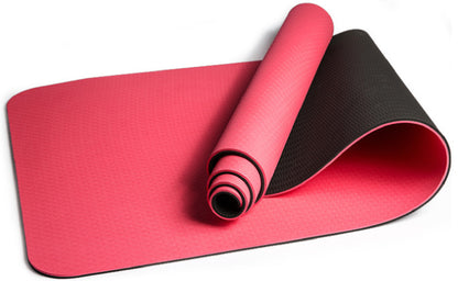 Extra Long Yoga Mat with two-color design
