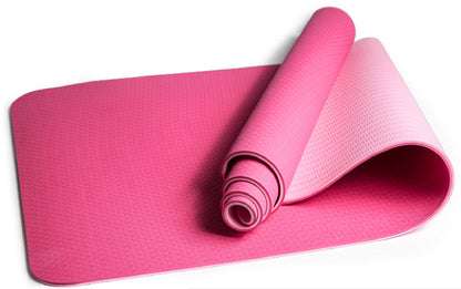 Extra Long Yoga Mat with two-color design