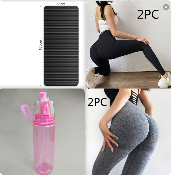 Fitness yoga mat for home workouts and exercise