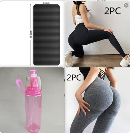 Fitness yoga mat for home workouts and exercise