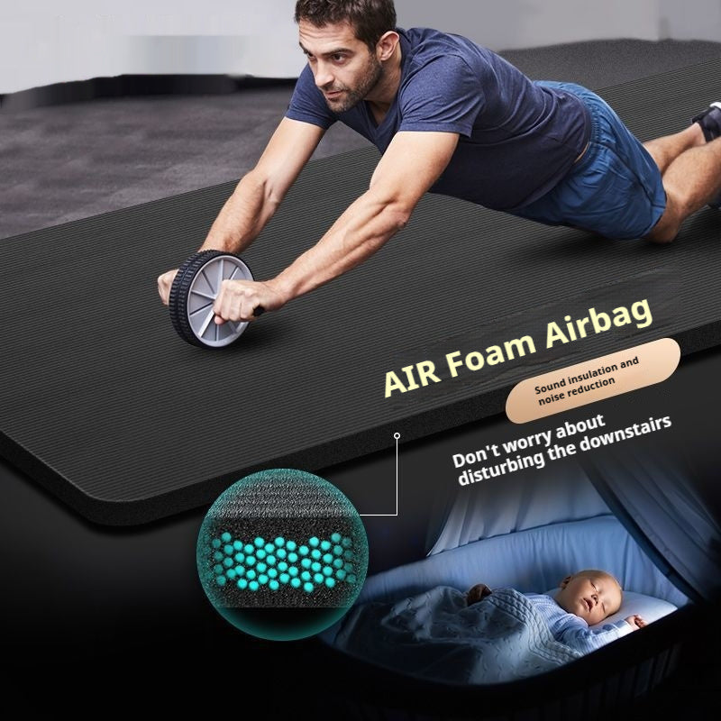 Fitness yoga mat for home workouts and exercise