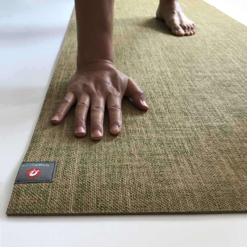 Linen Yoga Mat for home fitness and exercise